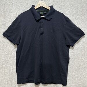 Hugo Boss Paddy Dark Blue Polo Short Sleeve Shirt Embroidered Logo‎ Men's Sz 3XL